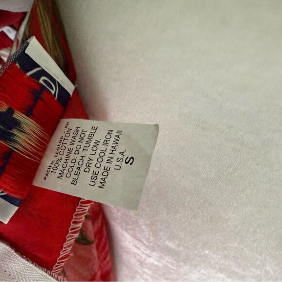 Pacific Legends Hawaiian Red and White Dress Size Small - Picture 15 of 15